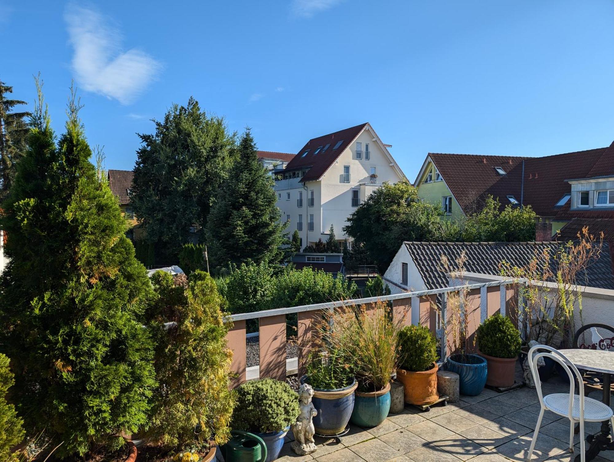 Storchennest - Schoenes, Ruhiges Apartment Mit Sonnenterrasse Tettnang Bagian luar foto